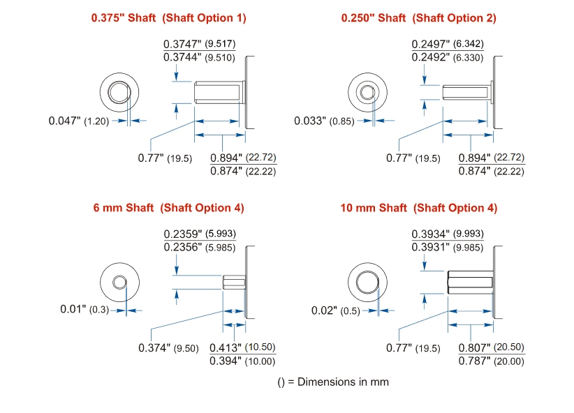 DC60 Shaft Details