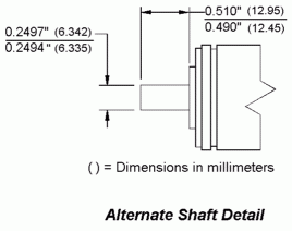 R11 RESOLVER ALTERNATE SHAFT 